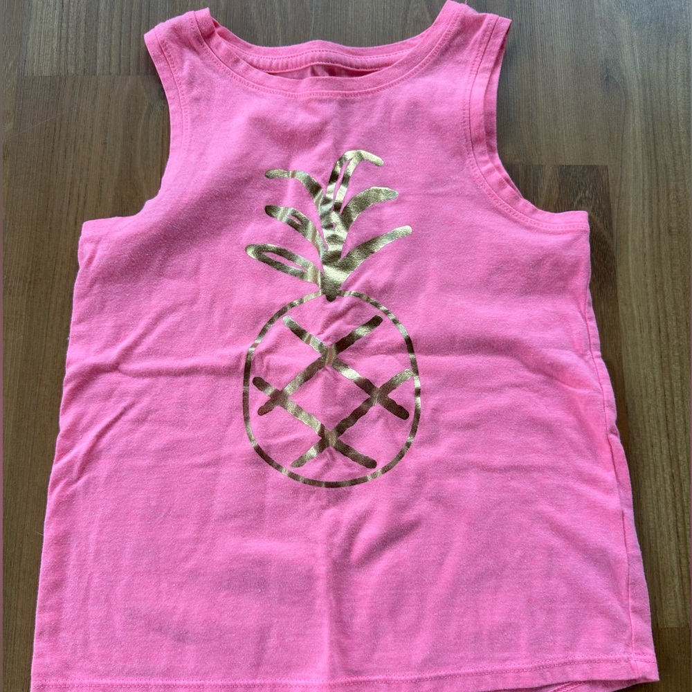 Cat & Jack, 5T hot pink pineapple tank